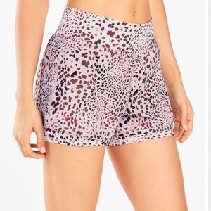 Fabletics Olesia Shorts Spotted Grey Orchid Size Small